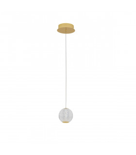 Brillante Integrated LED Pendant Ceiling Light Gold Aluminium LED 4.2W 230V 246Lm 3200K-1