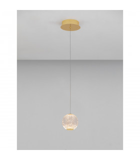 Brillante Integrated LED Pendant Ceiling Light Gold Aluminium LED 4.2W 230V 246Lm 3200K-2