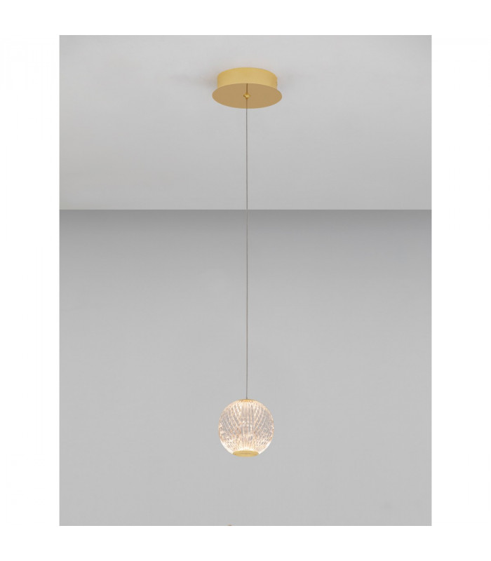 Brillante Integrated LED Pendant Ceiling Light Gold Aluminium LED 4.2W 230V 246Lm 3200K-2