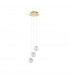 Brillante Integrated LED Pendant Ceiling Light Gold Aluminium LED 15W 664Lm 3200K-1