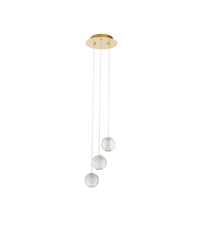 Brillante Integrated LED Pendant Ceiling Light Gold Aluminium LED 15W 664Lm 3200K-1
