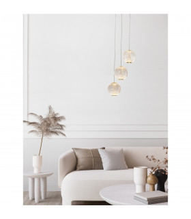 Brillante Integrated LED Pendant Ceiling Light Gold Aluminium LED 15W 664Lm 3200K-2