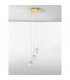 Brillante Integrated LED Pendant Ceiling Light Gold Aluminium LED 15W 664Lm 3200K-3