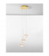 Brillante Integrated LED Pendant Ceiling Light Gold Aluminium LED 15W 664Lm 3200K-4