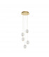 Brillante Integrated LED Pendant Ceiling Light Gold Aluminium LED 21W 1200Lm 3200K-1