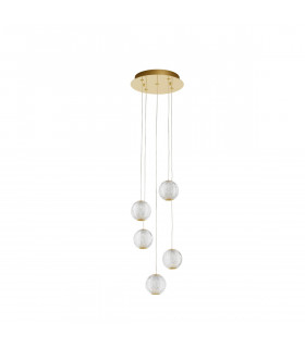 Brillante Integrated LED Pendant Ceiling Light Gold Aluminium LED 21W 1200Lm 3200K-1