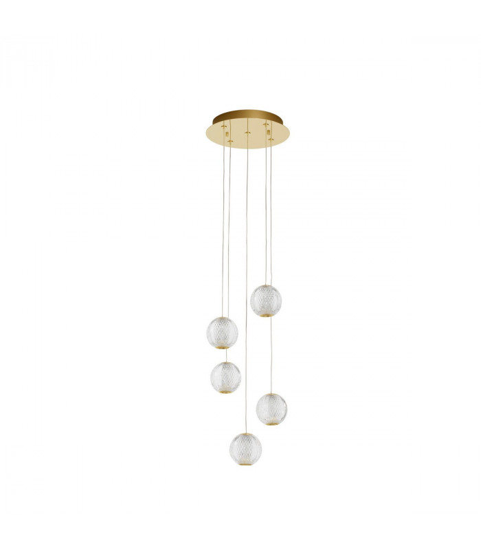 Brillante Integrated LED Pendant Ceiling Light Gold Aluminium LED 21W 1200Lm 3200K-1