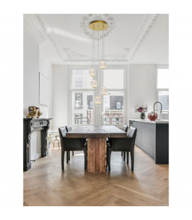 Brillante Integrated LED Pendant Ceiling Light Gold Aluminium LED 21W 1200Lm 3200K-2