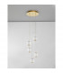 Brillante Integrated LED Pendant Ceiling Light Gold Aluminium LED 21W 1200Lm 3200K-3