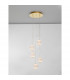 Brillante Integrated LED Pendant Ceiling Light Gold Aluminium LED 21W 1200Lm 3200K-4
