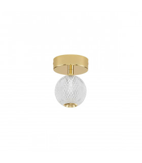 Brillante Integrated LED Semi Flush Light Gold Aluminium LED 4W 246Lm 3200K-1