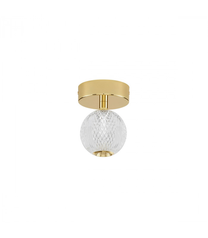 Brillante Integrated LED Semi Flush Light Gold Aluminium LED 4W 246Lm 3200K-1