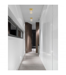 Brillante Integrated LED Semi Flush Light Gold Aluminium LED 4W 246Lm 3200K-2