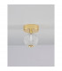 Brillante Integrated LED Semi Flush Light Gold Aluminium LED 4W 246Lm 3200K-3