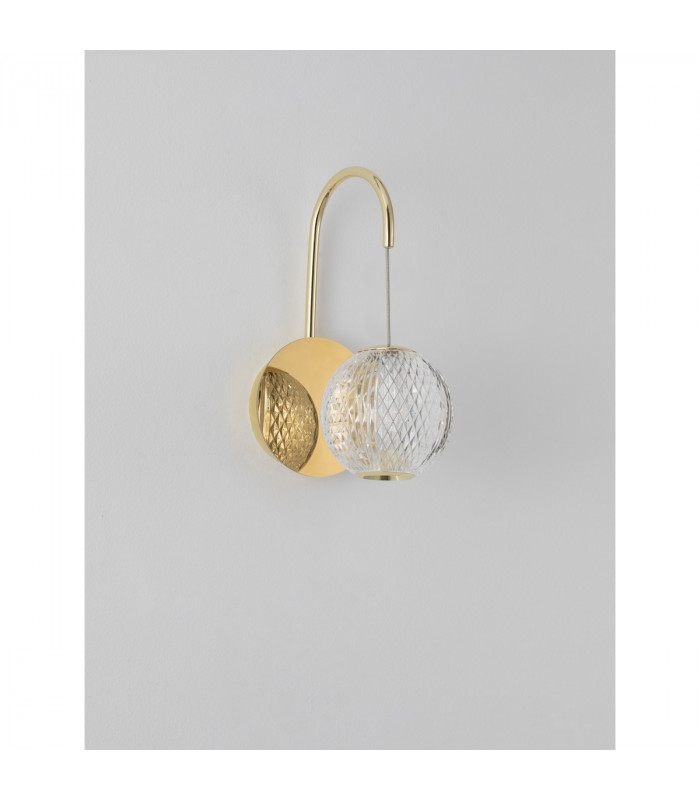 Brillante Wall Lamp Gold Aluminium LED 4.2W 230V 204.5Lm 3200K IP44-3