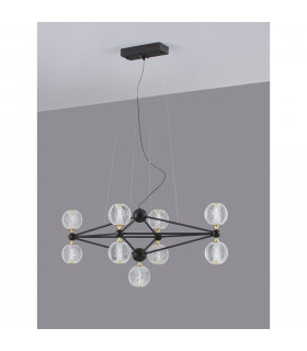 Belinda Integrated LED Pendant Ceiling Light Black Aluminium LED 41W 230V 2238.28Lm 3200K-2