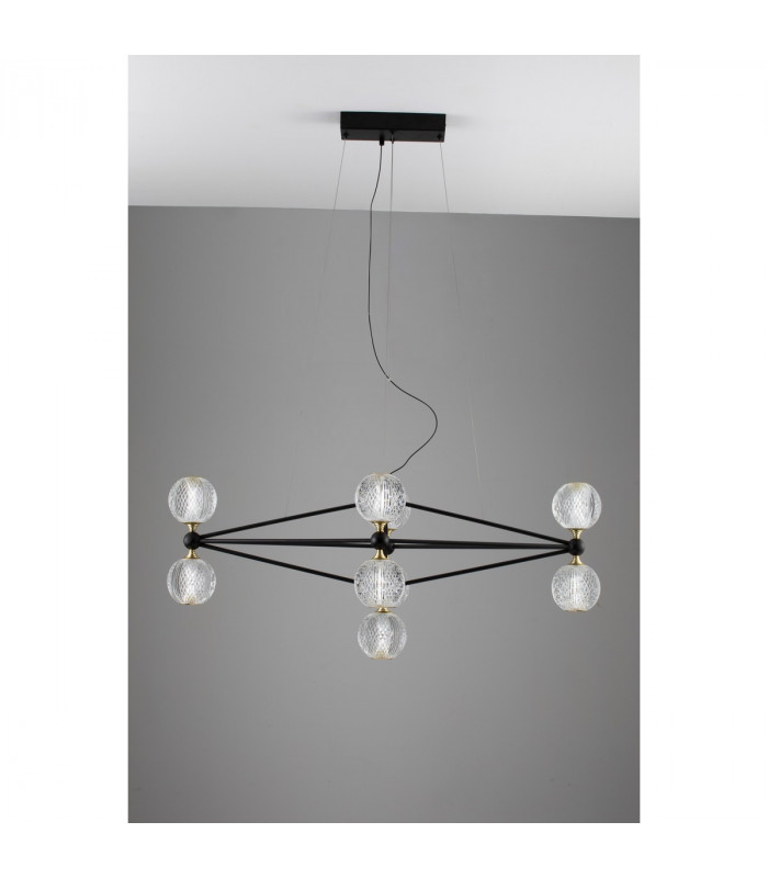 Belinda Integrated LED Pendant Ceiling Light Black Aluminium LED 41W 230V 2238.28Lm 3200K-6