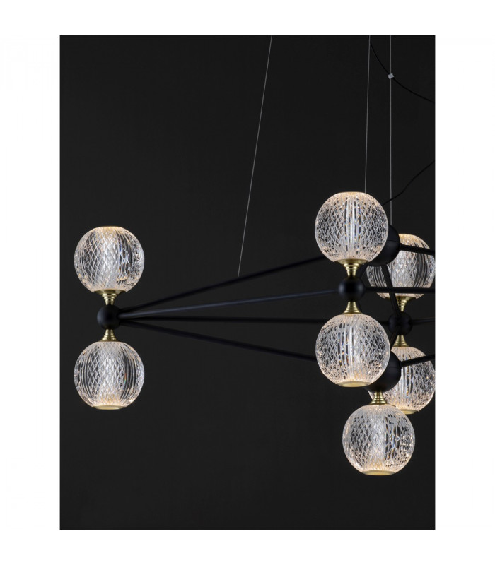 Belinda Integrated LED Pendant Ceiling Light Black Aluminium LED 41W 230V 2238.28Lm 3200K-9