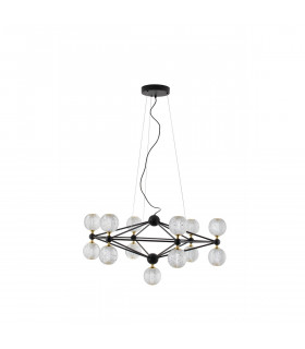 Belinda Integrated LED Pendant Ceiling Light Black Aluminium LED 52W 230V 2983.57Lm 3200K-1