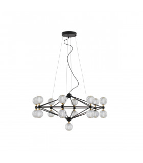 Belinda Integrated LED Pendant Ceiling Light Black Aluminium LED 78W 230V 4491 Lm 3200K-1
