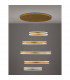 Agos Integrated LED Pendant Ceiling Light Gold Aluminium LED 444W 11040Lm 3000K-3