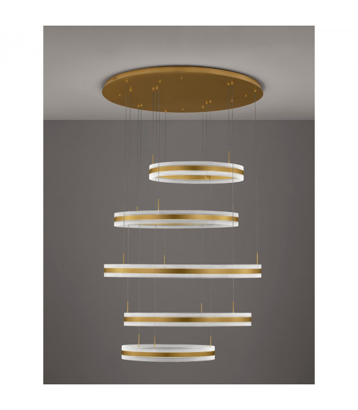 Agos Integrated LED Pendant Ceiling Light Gold Aluminium LED 444W 11040Lm 3000K-3