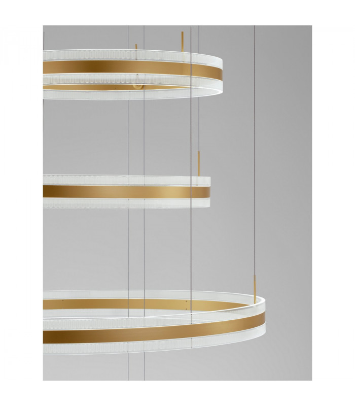 Agos Integrated LED Pendant Ceiling Light Gold Aluminium LED 444W 11040Lm 3000K-4