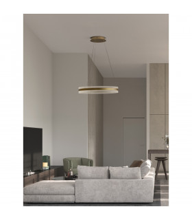 Agos Integrated LED Pendant Ceiling Light Gold Aluminium LED 75W 2947Lm 3000K-2