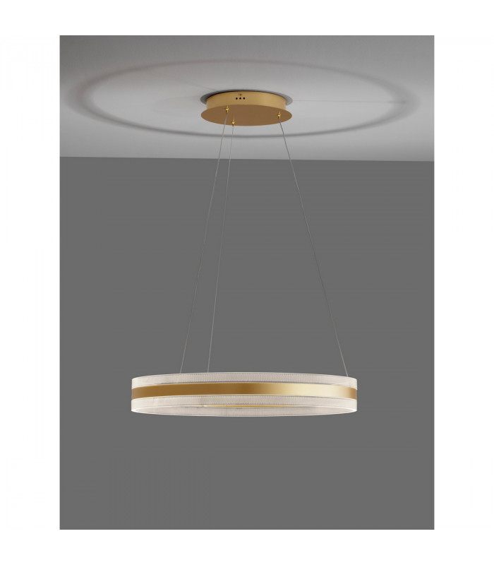 Agos Integrated LED Pendant Ceiling Light Gold Aluminium LED 75W 2947Lm 3000K-3