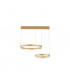 Agos Integrated LED Pendant Ceiling Light Gold Aluminium LED 124W 5421Lm 3000K-1