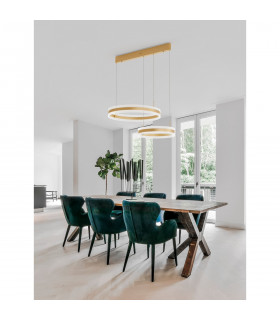 Agos Integrated LED Pendant Ceiling Light Gold Aluminium LED 124W 5421Lm 3000K-2