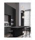 Hook Integrated LED Pendant Ceiling Light Satin Gold Metal Opal White Glass LED 37W 3147Lm 3000K-2