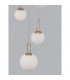 Hook Integrated LED Pendant Ceiling Light Satin Gold Metal Opal White Glass LED 37W 3147Lm 3000K-7