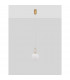 Hook Integrated LED Pendant Ceiling Light Satin Gold Metal Opal White Glass LED 10.6W 1066Lm 3000K-3