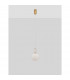 Hook Integrated LED Pendant Ceiling Light Satin Gold Metal Opal White Glass LED 10.6W 1066Lm 3000K-4