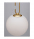 Hook Integrated LED Pendant Ceiling Light Satin Gold Metal Opal White Glass LED 10.6W 1066Lm 3000K-7