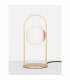 Hook Integrated LED Table Lamp Satin Gold Metal Opal White Glass LED 4.8W 464.4Lm 3000K-7