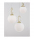 Hook Integrated LED Pendant Ceiling Light Satin Gold Metal Opal White Glass LED 25.8W 2521Lm 3000K-2
