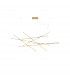 Raccio Integrated LED Pendant Ceiling Light Brass Gold Metal LED 109W 6868Lm 3000K-1