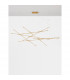 Raccio Integrated LED Pendant Ceiling Light Brass Gold Metal LED 109W 6868Lm 3000K-3