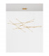 Raccio Integrated LED Pendant Ceiling Light Brass Gold Metal LED 109W 6868Lm 3000K-4