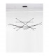 Raccio Integrated LED Pendant Ceiling Light Black Metal LED 109W 6868Lm 3000K-3