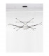 Raccio Integrated LED Pendant Ceiling Light Black Metal LED 109W 6868Lm 3000K-4