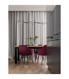 Raccio Integrated LED Pendant Ceiling Light Black Metal LED 27W 1491Lm 3000K-2