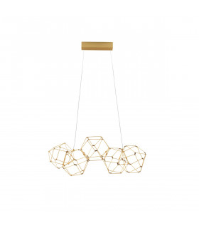 Nebula Integrated LED Pendant Ceiling Light Copper Metal LED 22W 1822Lm 3000K-1