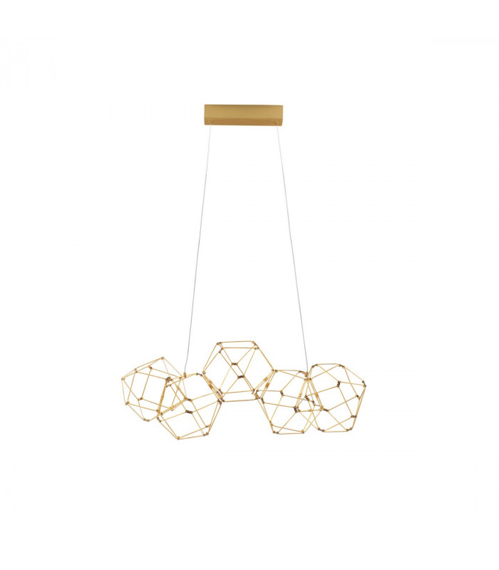 Nebula Integrated LED Pendant Ceiling Light Copper Metal LED 22W 1822Lm 3000K-1