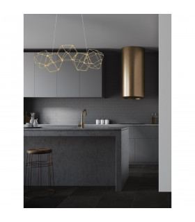 Nebula Integrated LED Pendant Ceiling Light Copper Metal LED 22W 1822Lm 3000K-2