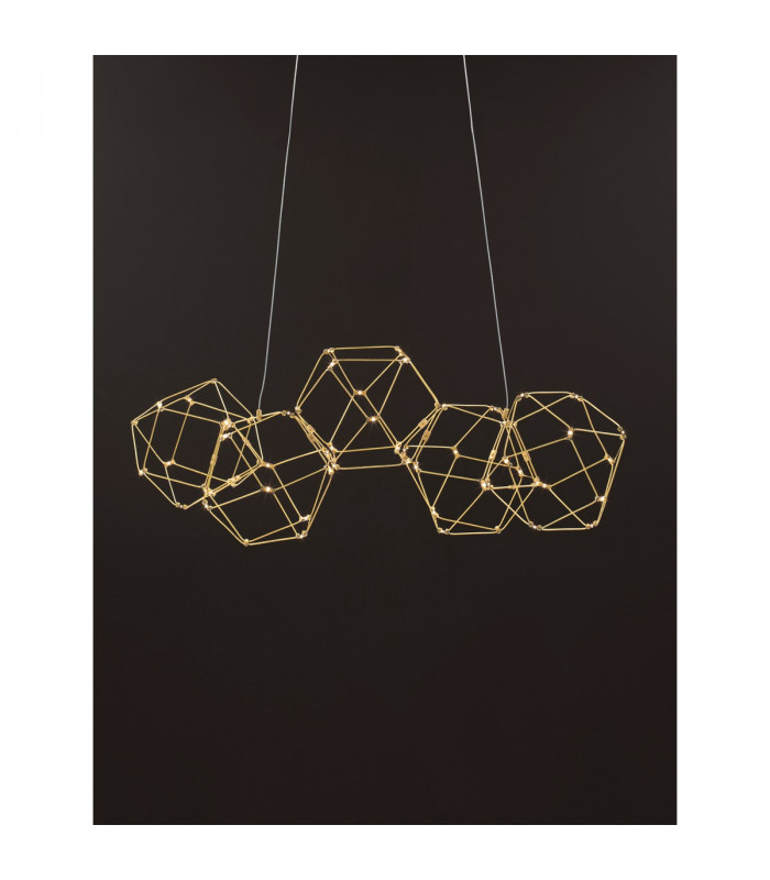 Nebula Integrated LED Pendant Ceiling Light Copper Metal LED 22W 1822Lm 3000K-5