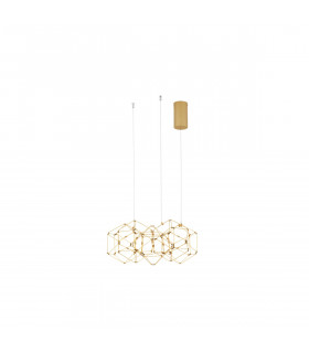 Nebula Integrated LED Pendant Ceiling Light Copper Metal LED 29W 1633Lm 3000K-1