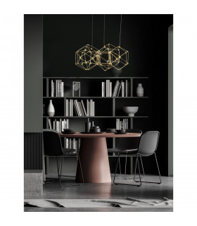 Nebula Integrated LED Pendant Ceiling Light Copper Metal LED 29W 1633Lm 3000K-2